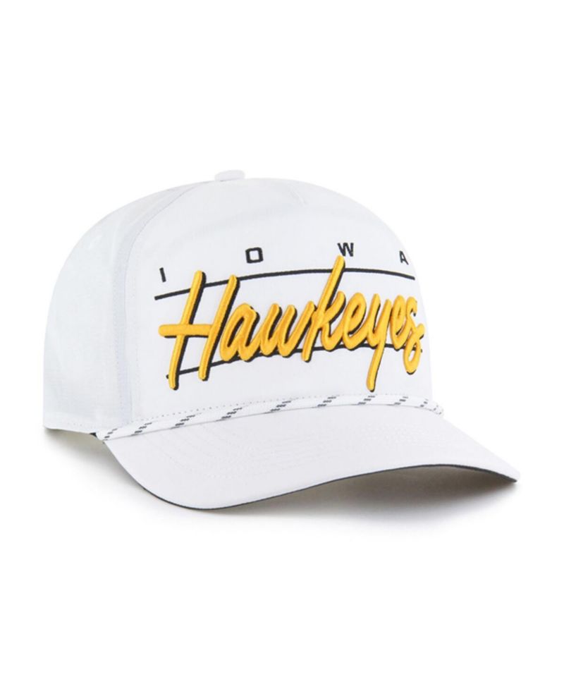 Men's White Iowa Hawkeyes Condor Hitch Brrr Adjustable Hat