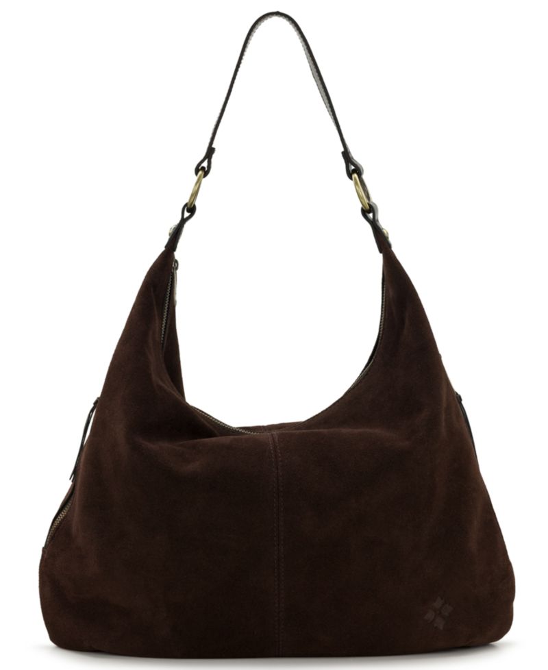 Esther Large Suede Hobo Handbag