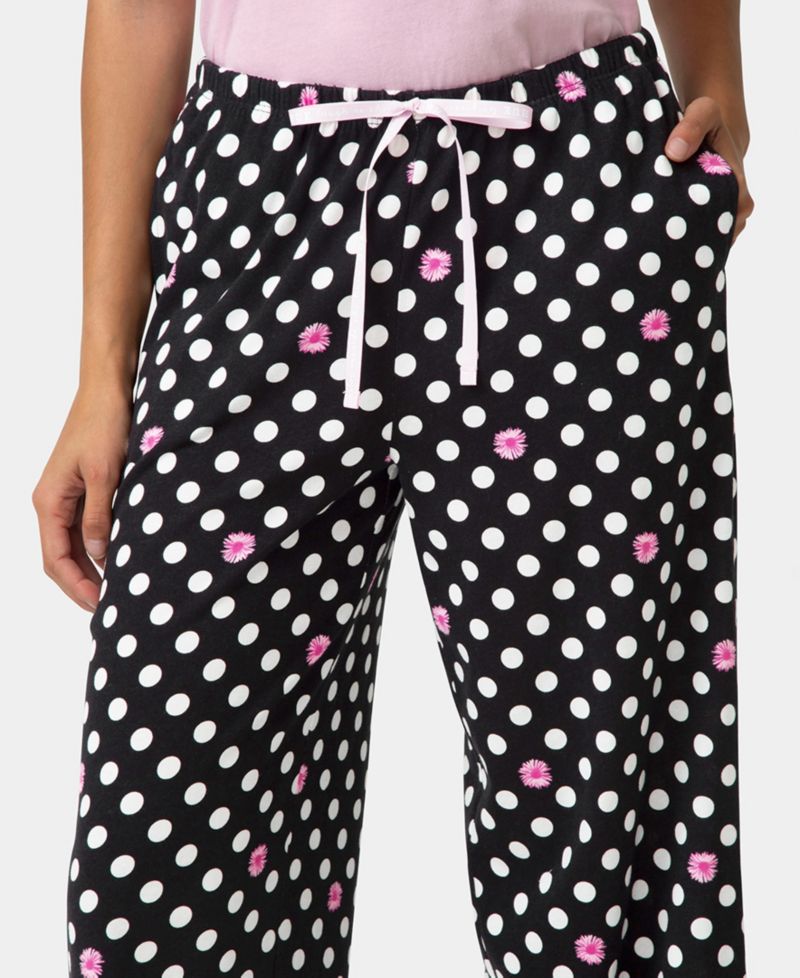 Women's Cotton Printed Mid-Rise Pants