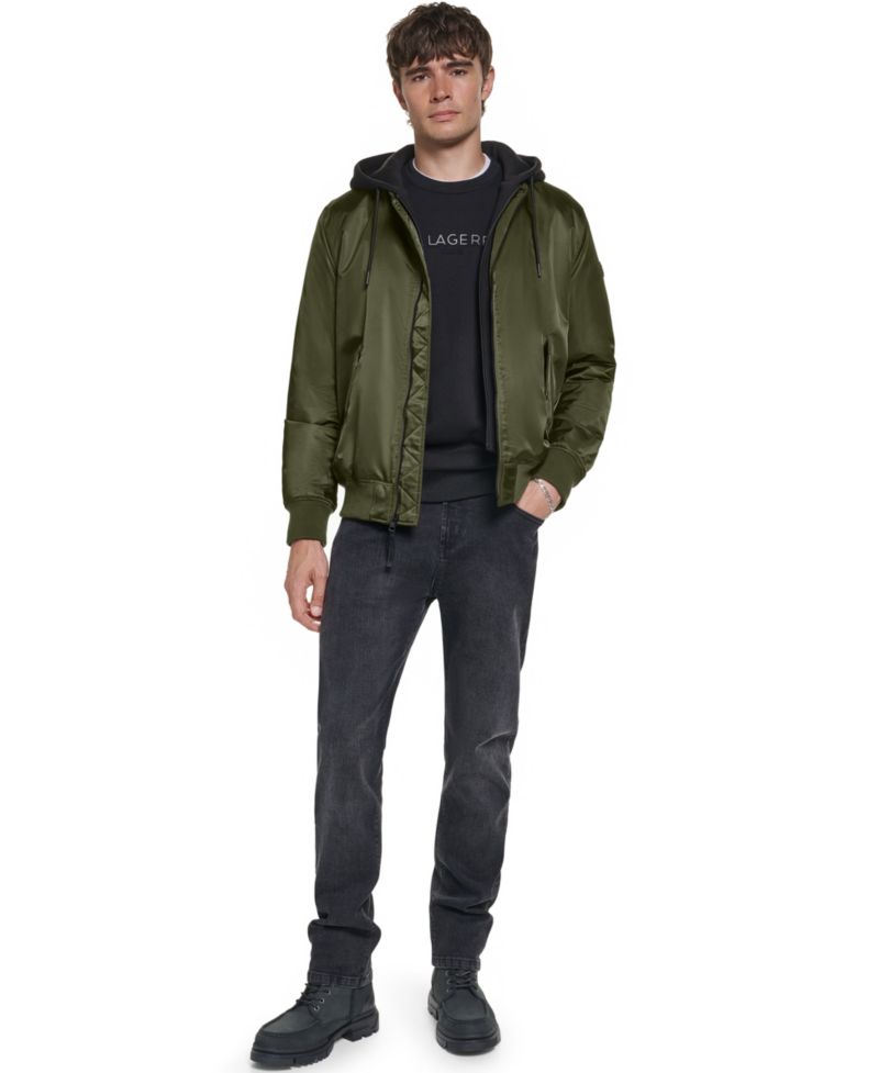 Men's Signature Hooded Bomber Jacket