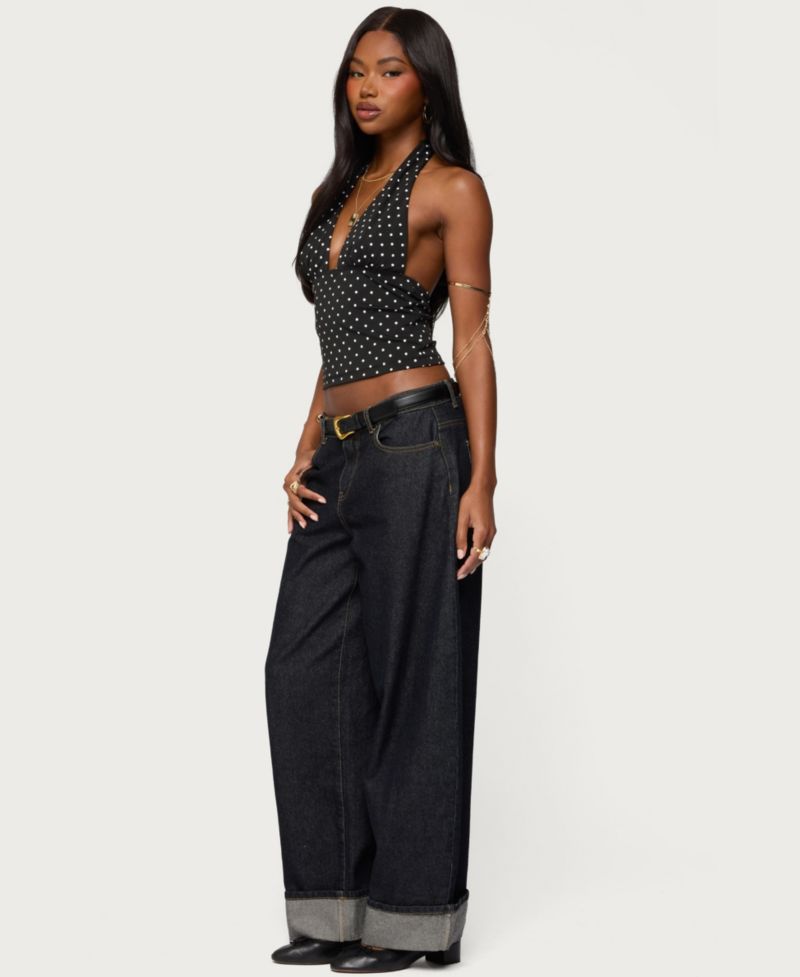 Women's Blaire Polka Dot Halter Top