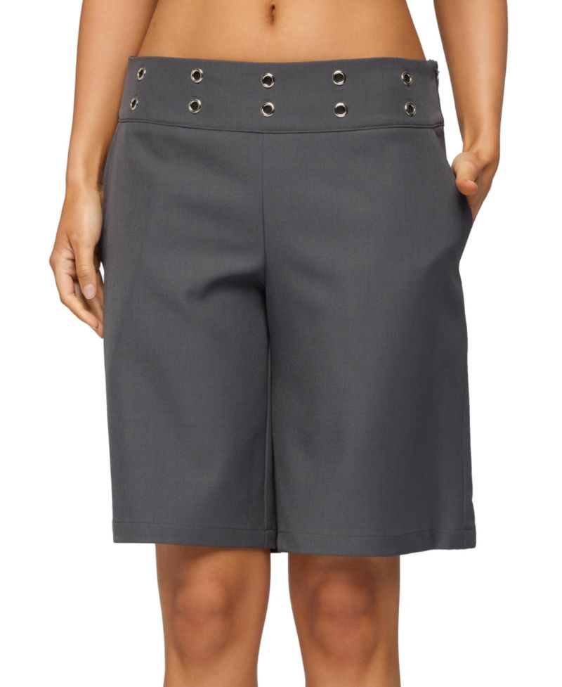 Women's Grommet Low Rise Bermuda Shorts
