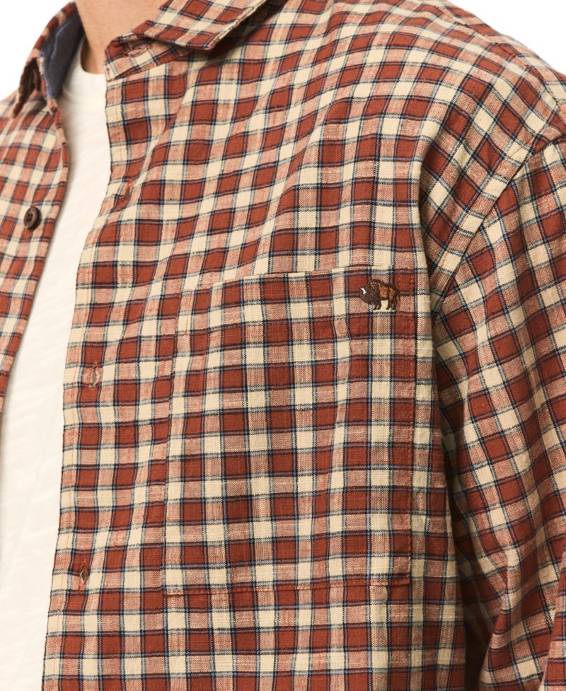 Men's Shogo Plaid Long-Sleeve Shirt
