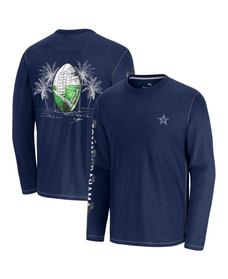 Men's Blue Dallas Cowboys Oasis Endzone Lux Long Sleeve T-Shirt