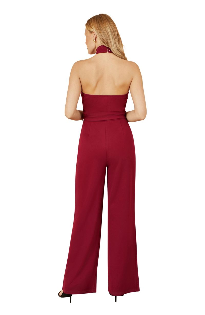 Women's Cross Over Halter Neck Jumpsuit