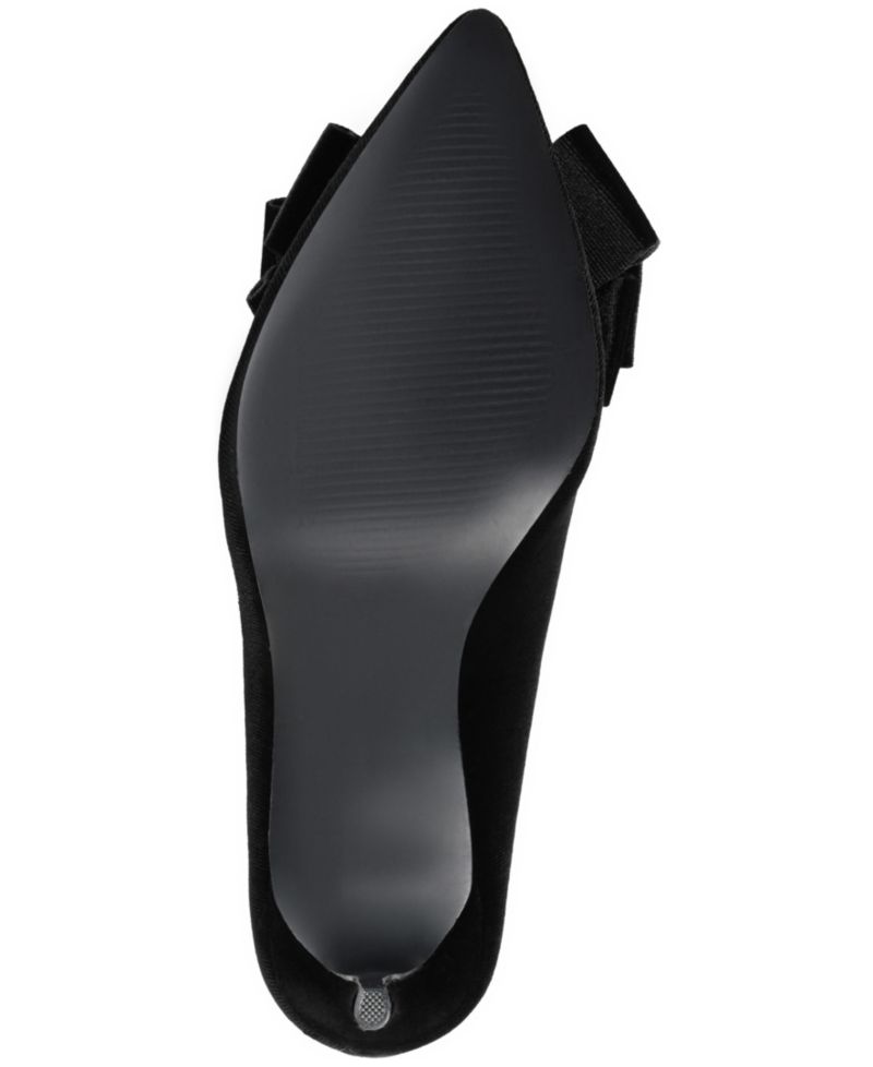 Women's Crystol Bow Pointed Toe Dress Pumps
