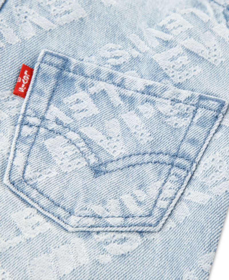 Baby Boys' Jacquard Denim Coverall