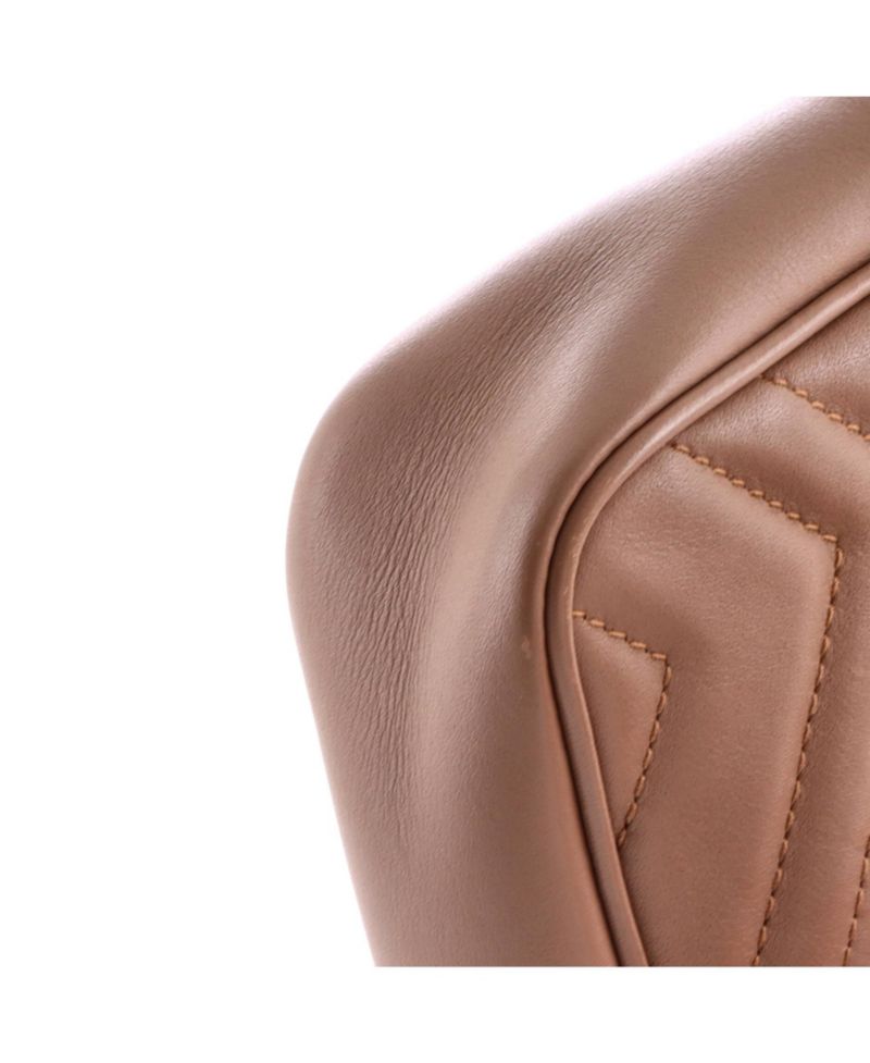 Super Mini GG Marmont Flap Bag Matelasse Leather