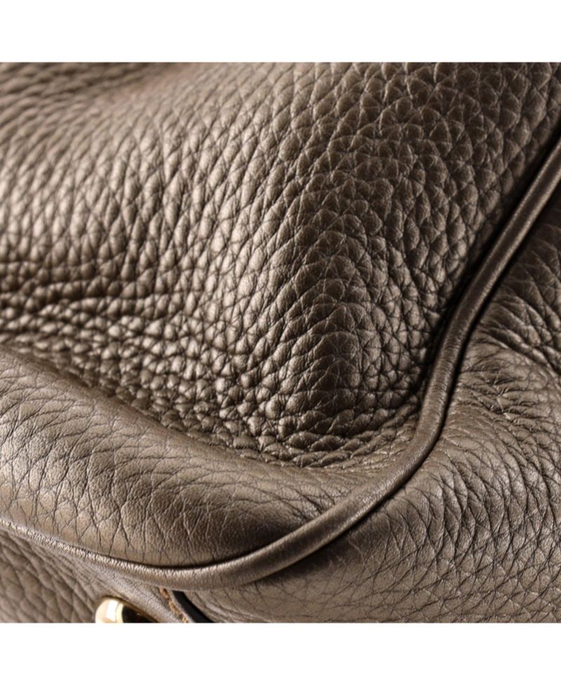Medium Bamboo Shopper Tote Leather