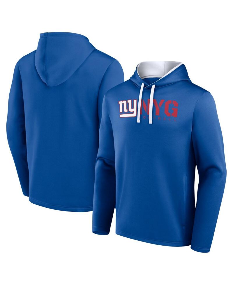 Men's Royal New York Giants Head Start Pullover Hoodie