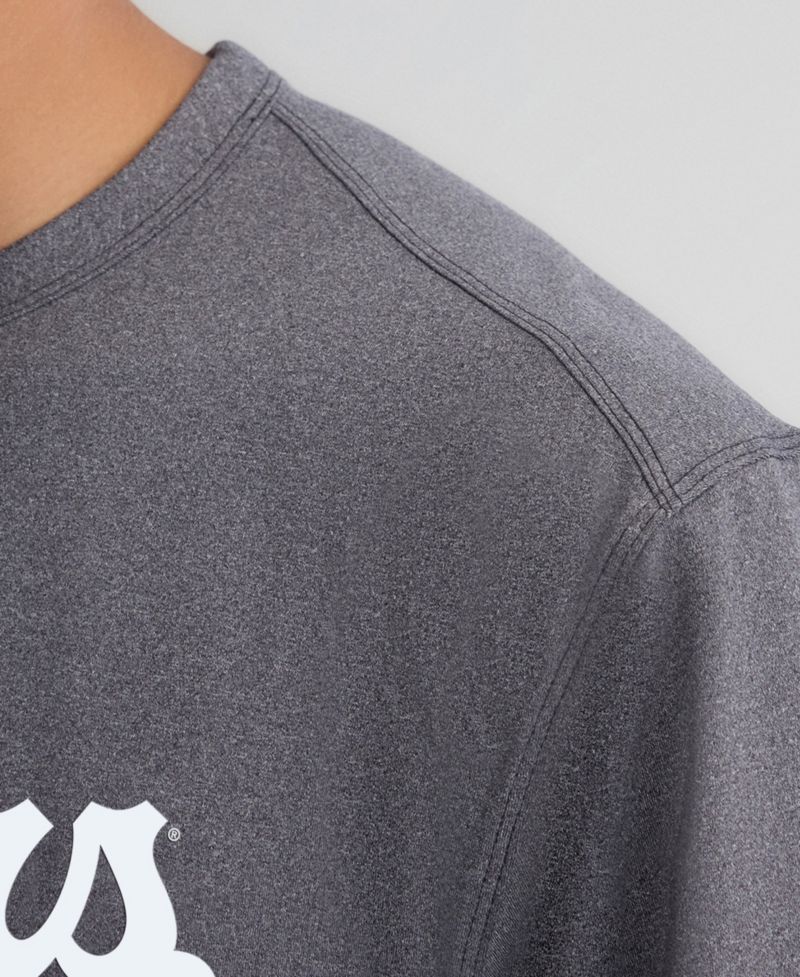 Men's Charcoal Los Angeles Dodgers Clutch Winning Edge T-Shirt