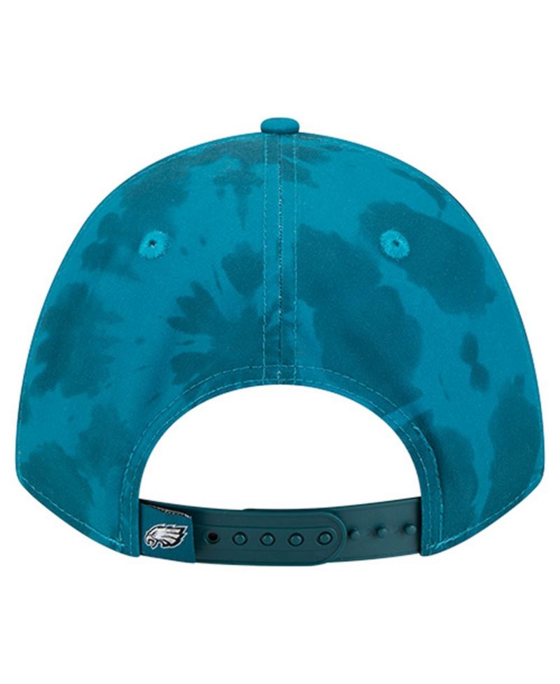 Men's Midnight Green Philadelphia Eagles Tie Dye Fade 9Forty M-Crown A-Frame Adjustable Hat