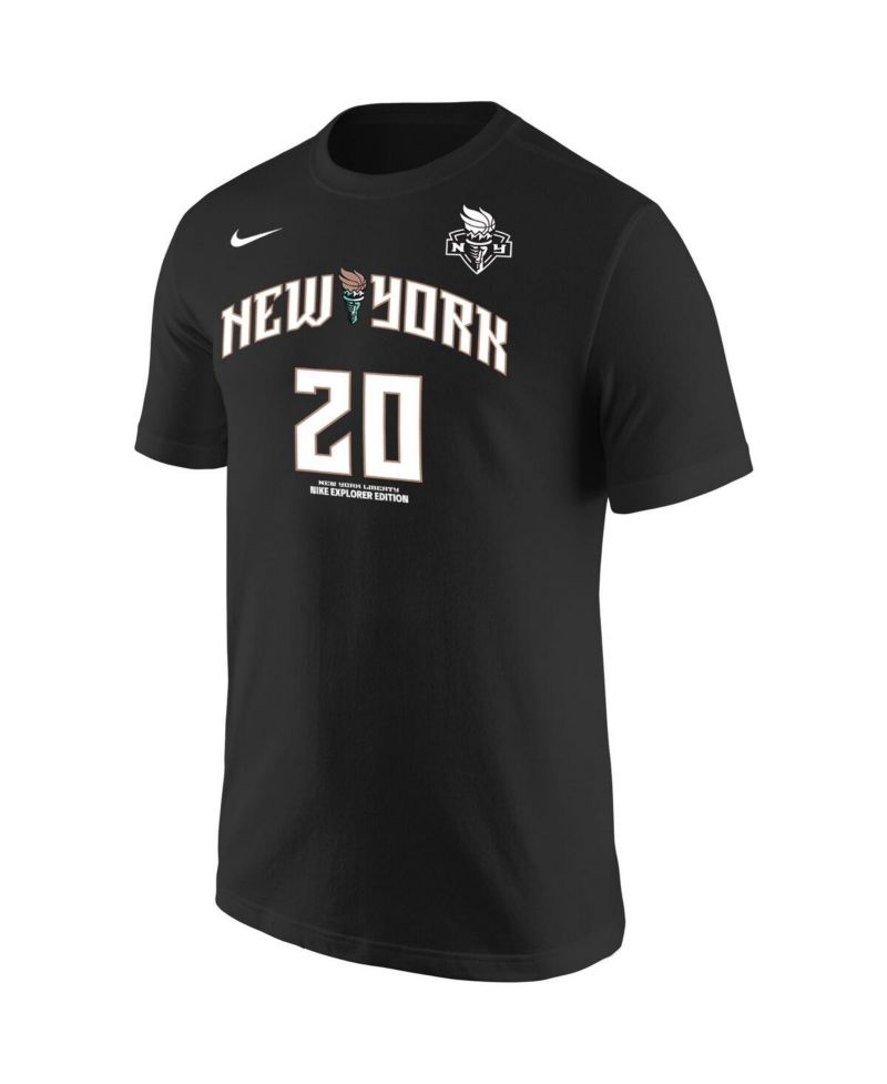 Men's Sabrina Ionescu Black New York Liberty Explorer Edition Name and Number T-shirt