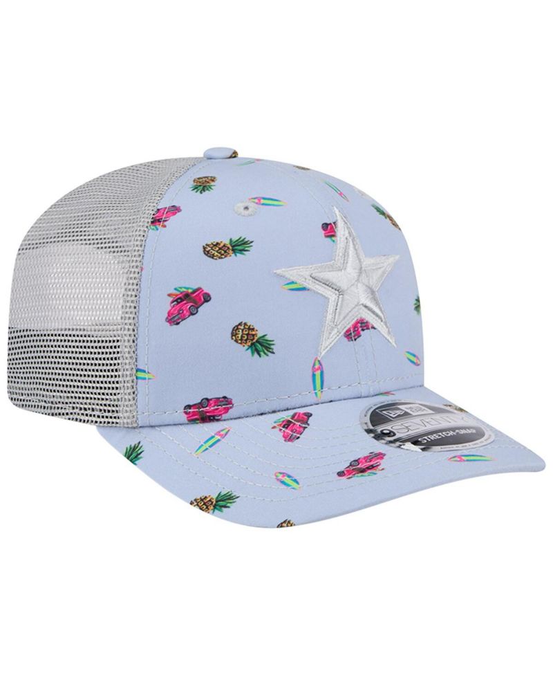 Men's Light Blue Dallas Cowboys Adventure Surfboard 9SEVENTY Adjustable Hat