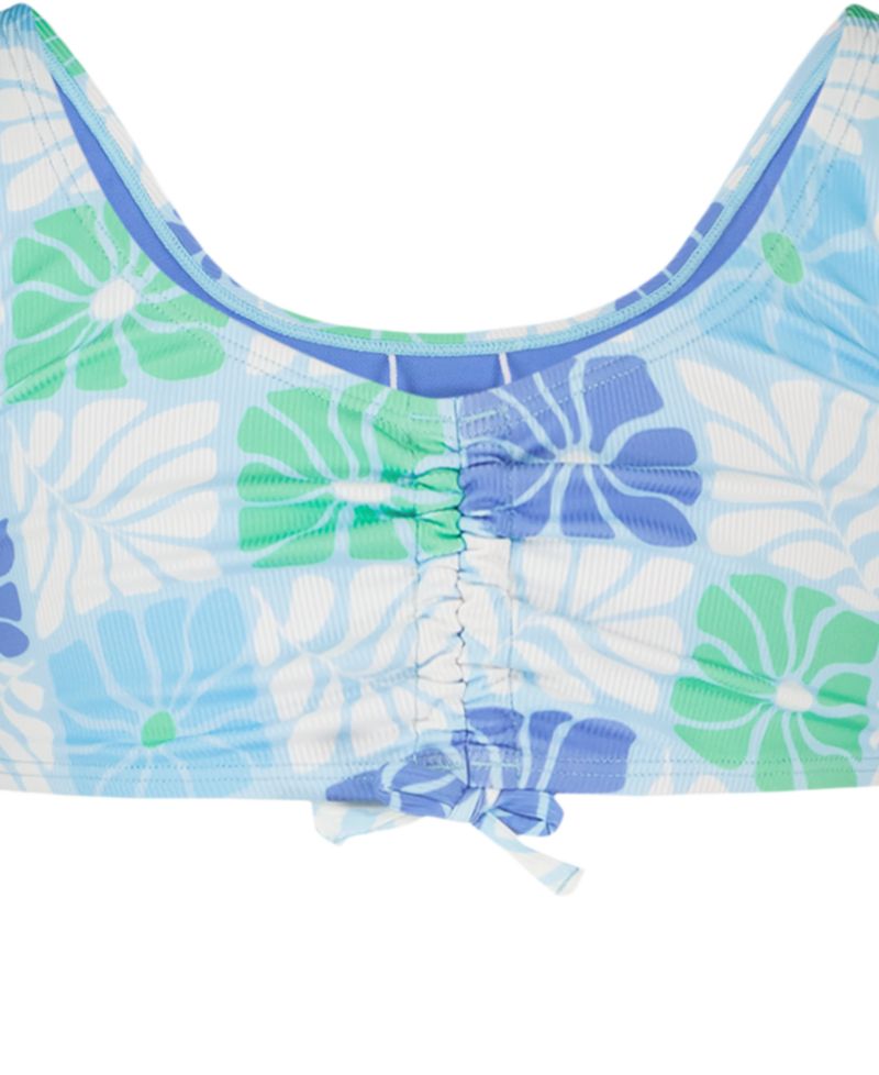 Girls' 8-16 Floral V-Neck Top & Bottoms Bikini, 2-Piece Set