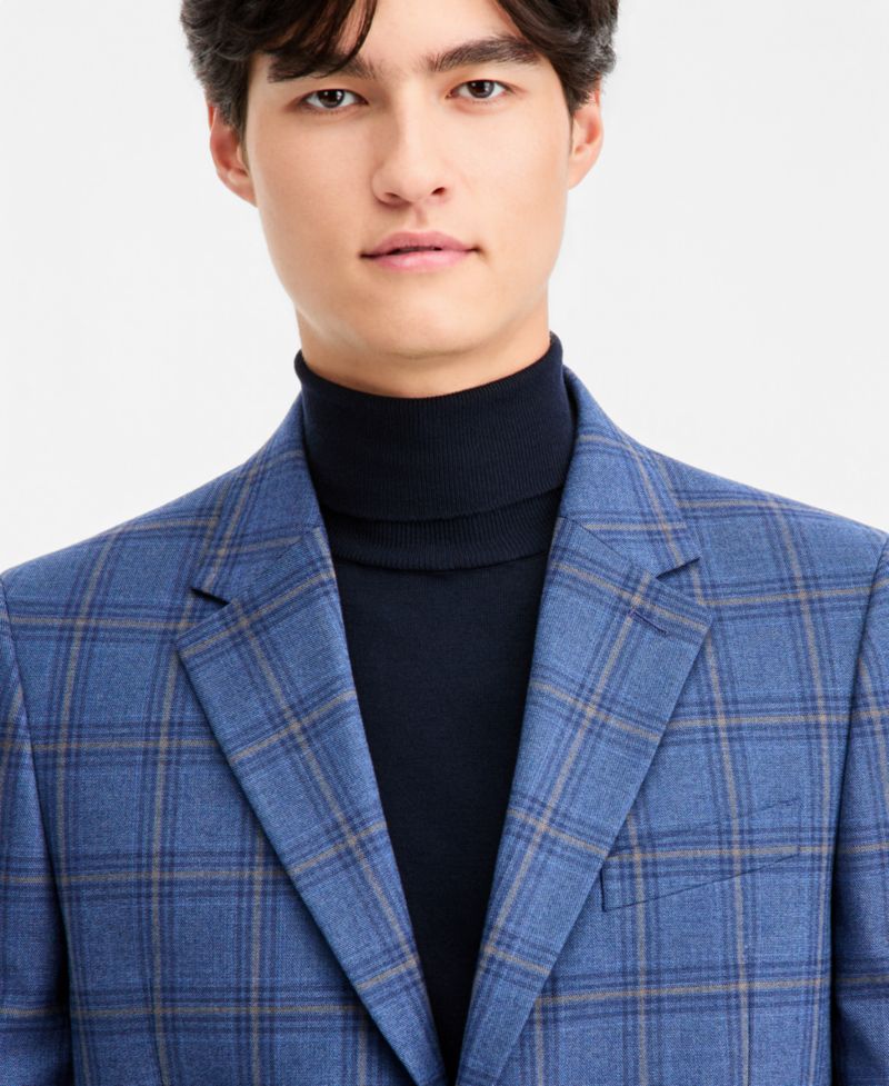 Men's Modern-Fit Stretch Pattern Sport Coat