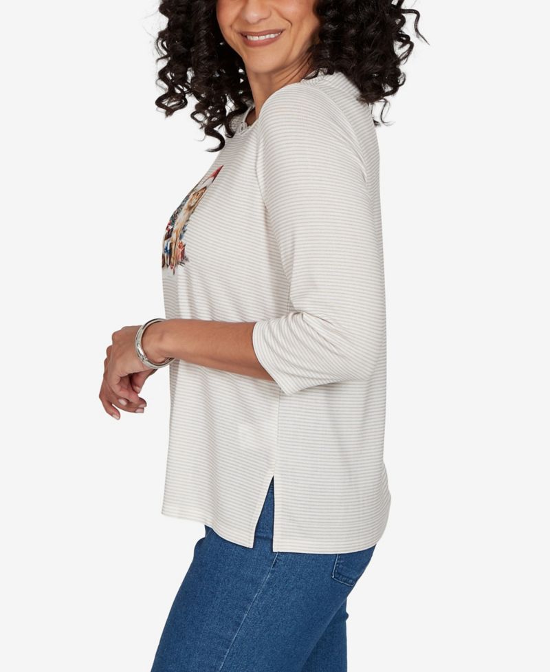 Women's Classic Santa Cat Knit Top