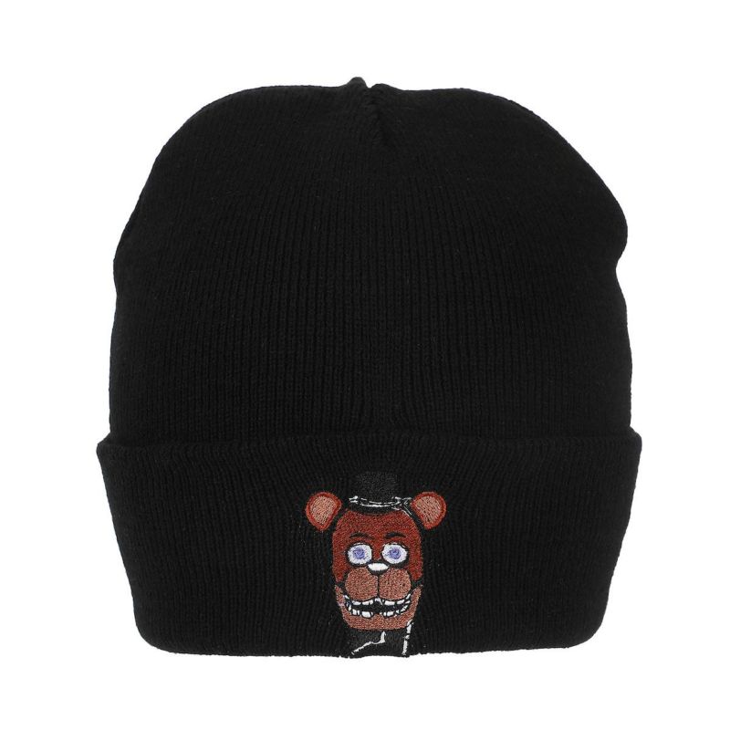 Men's Freddy Embroidery On Acrylic Knit Standard Cuff Beanie