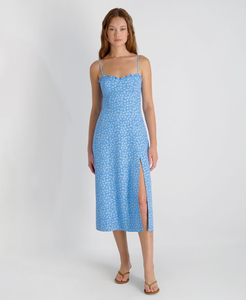 Women's Sleeveless Side Slit Midi Dress