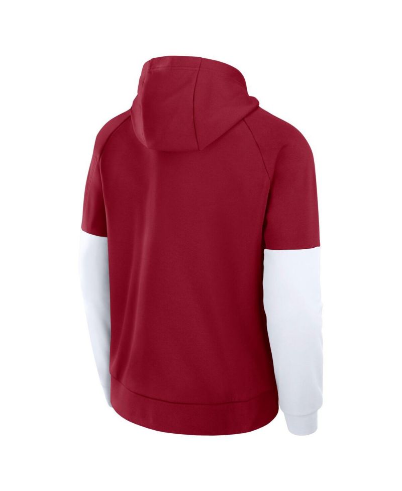 Men's Crimson Alabama Crimson Tide Fitness Performance Pullover Hoodie