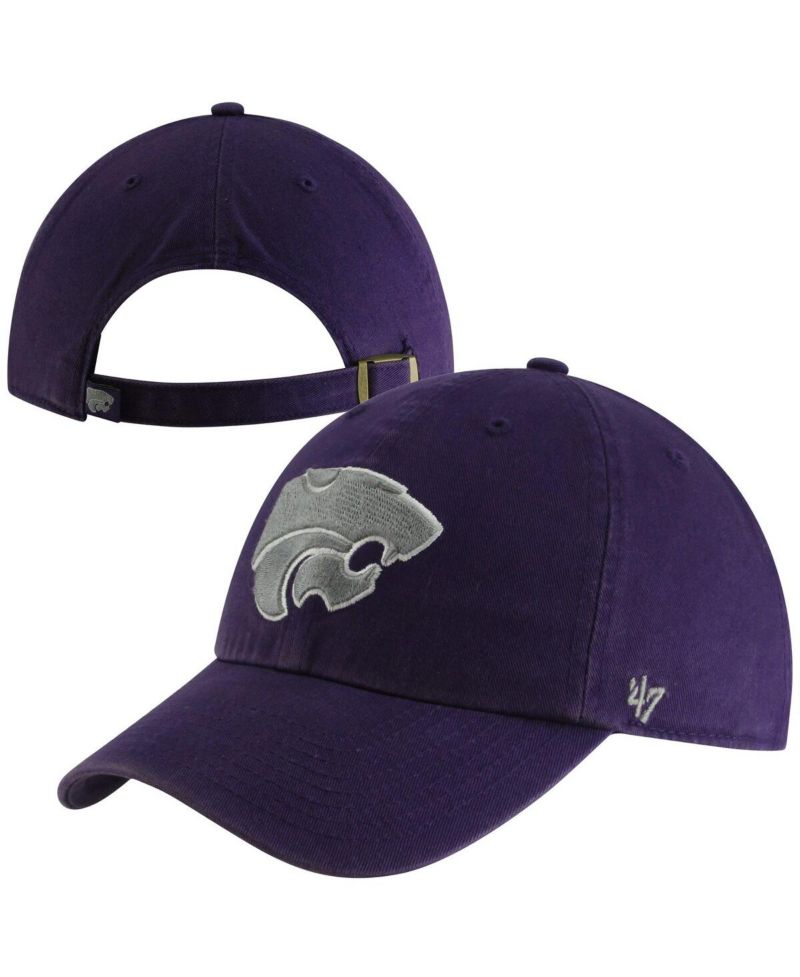 Men's Purple Kansas State Wildcats Vintage Clean Up Adjustable Hat