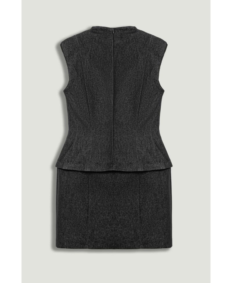 Women's Sleeveless Tailored Mini Dress