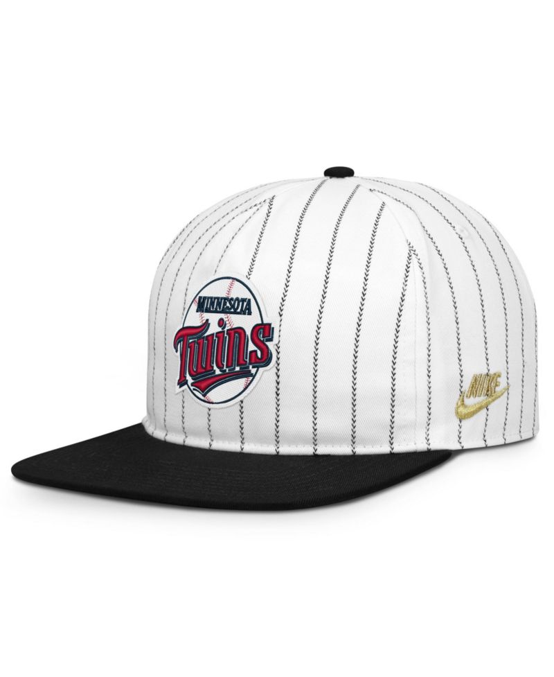 Men's White/Black Minnesota Twins Cooperstown Collection Pro Adjustable Hat