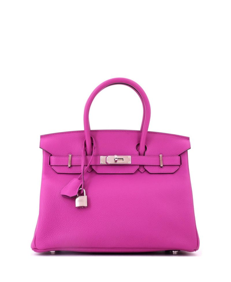 Birkin 30 Handbag Pink Togo with Palladium Hardware