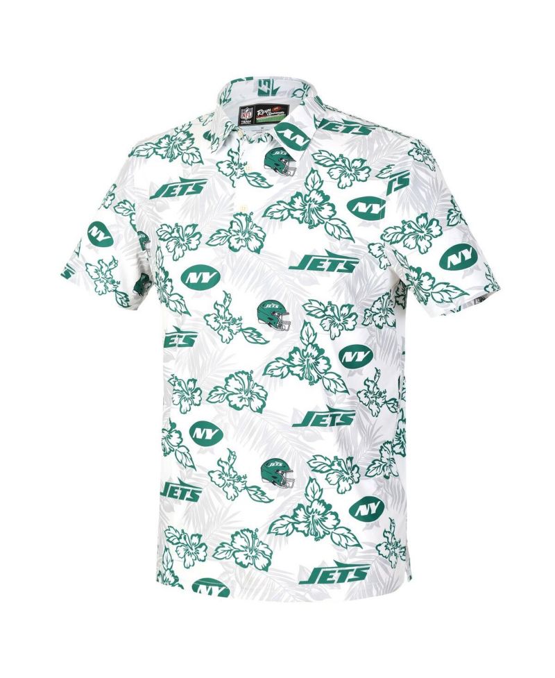 Men's White New York Jets Pua Performance Game Day Polo Shirt