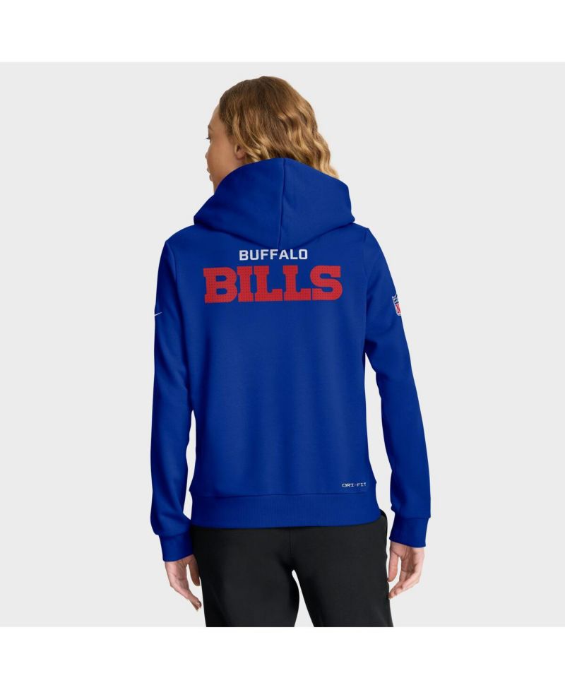 Women's Royal Buffalo Bills Sideline Standard Issue Initial Home Dri-FIT Hoodie