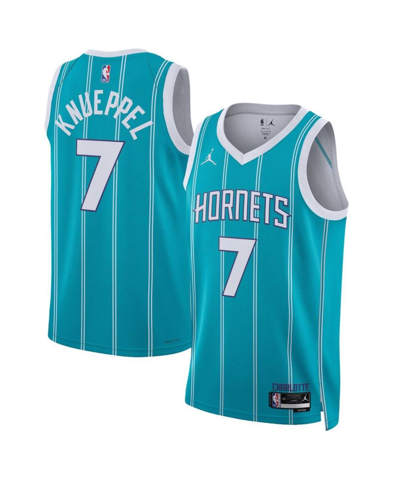 Men's and Women's Kon Knueppel Teal Charlotte Hornets Swingman Icon Edition Jersey