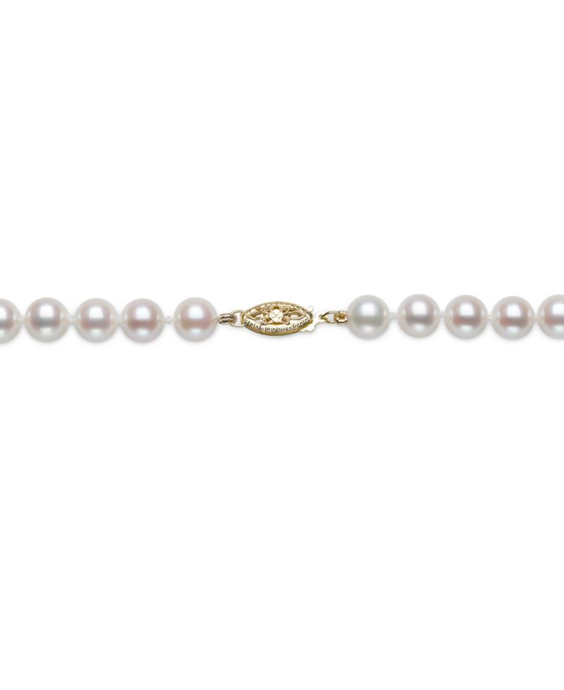 Cultured Akoya Pearl (6-1/2-7mm) Classic 18" Collar Necklace