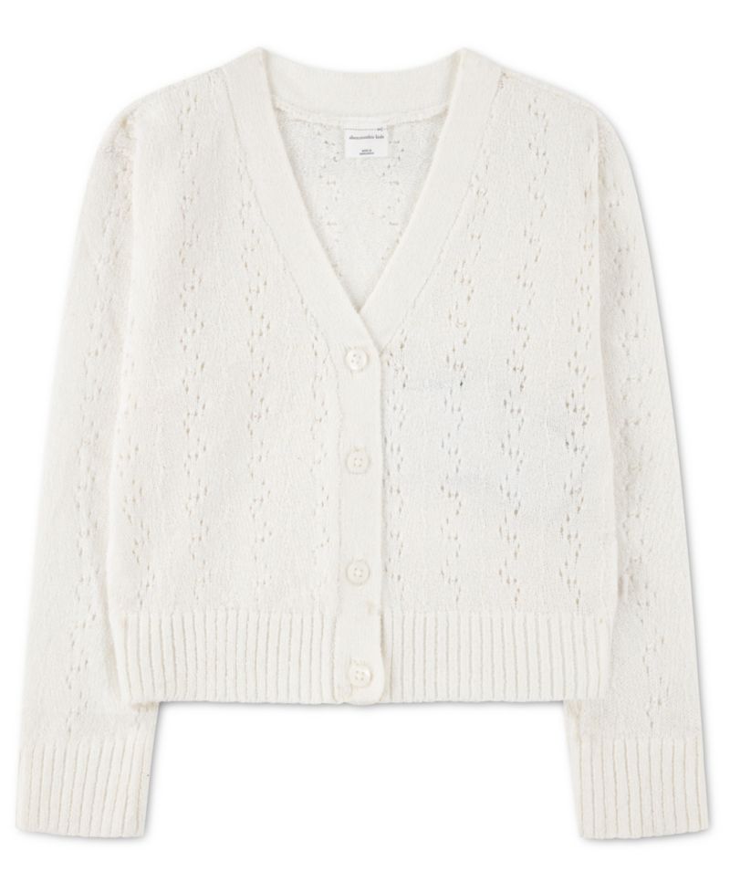 Toddler Girls' 2T-5T Pointelle Cardigan Sweater