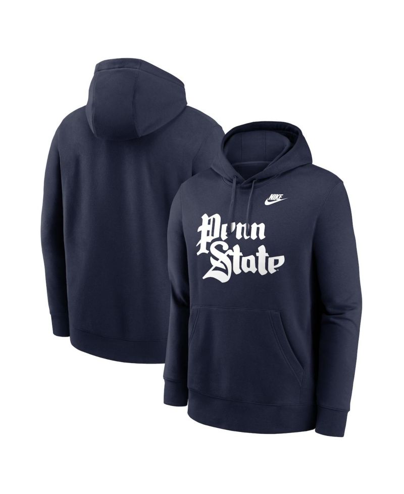 Men's Navy Penn State Nittany Lions Vault Club Hoodie