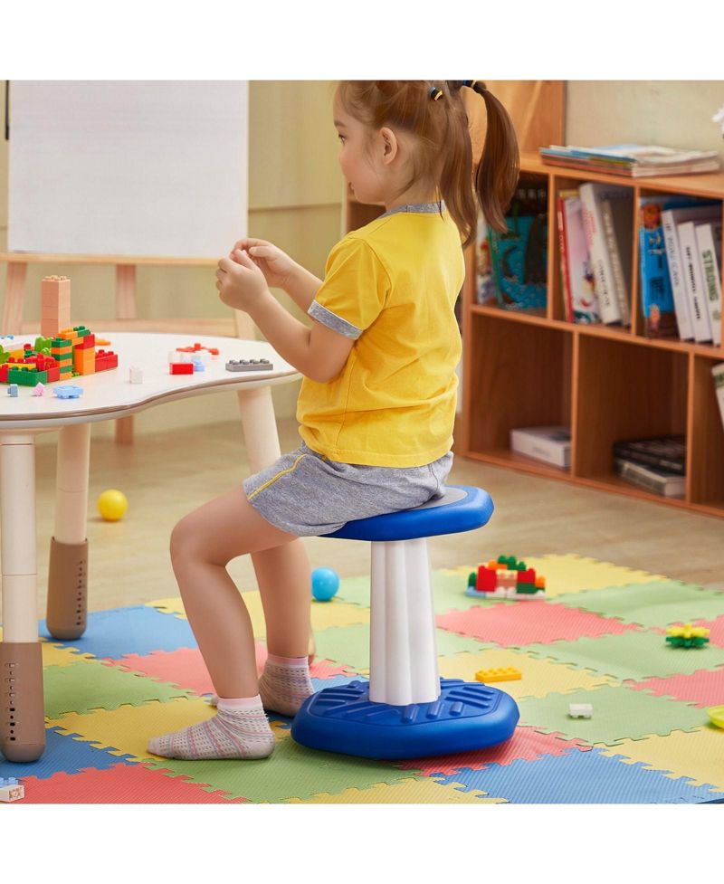Kids Wobble Chair with Cushion Active Flexible Seating Stool for Ages 3 to 7