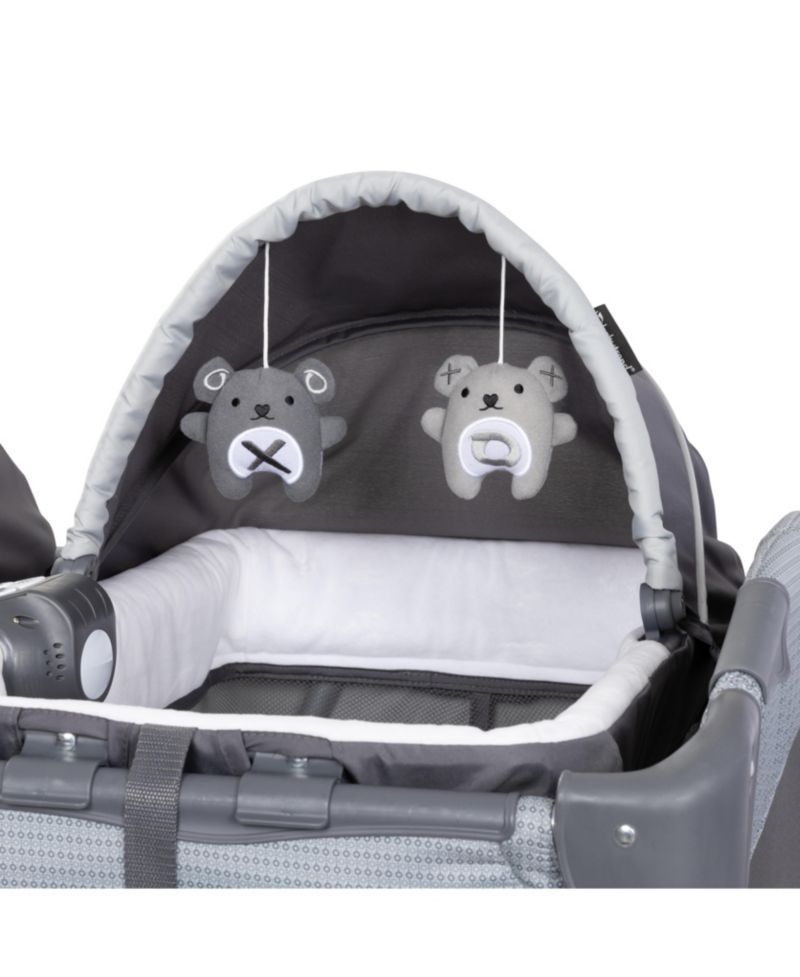 Baby Lil Snooze Deluxe III For Twins - Cozy Grey