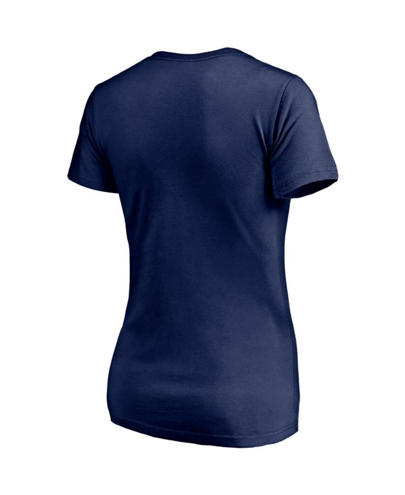 Women's Navy New York Yankees 2021 Spring Training Upper Deck V-neck T-shirt