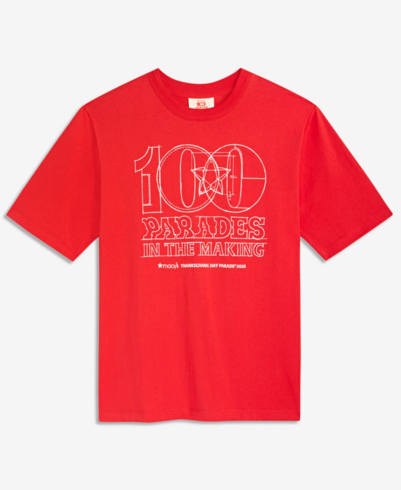 100th Thanksgiving Day Parade Adult Unisex Blueprint Graphic T-Shirt
