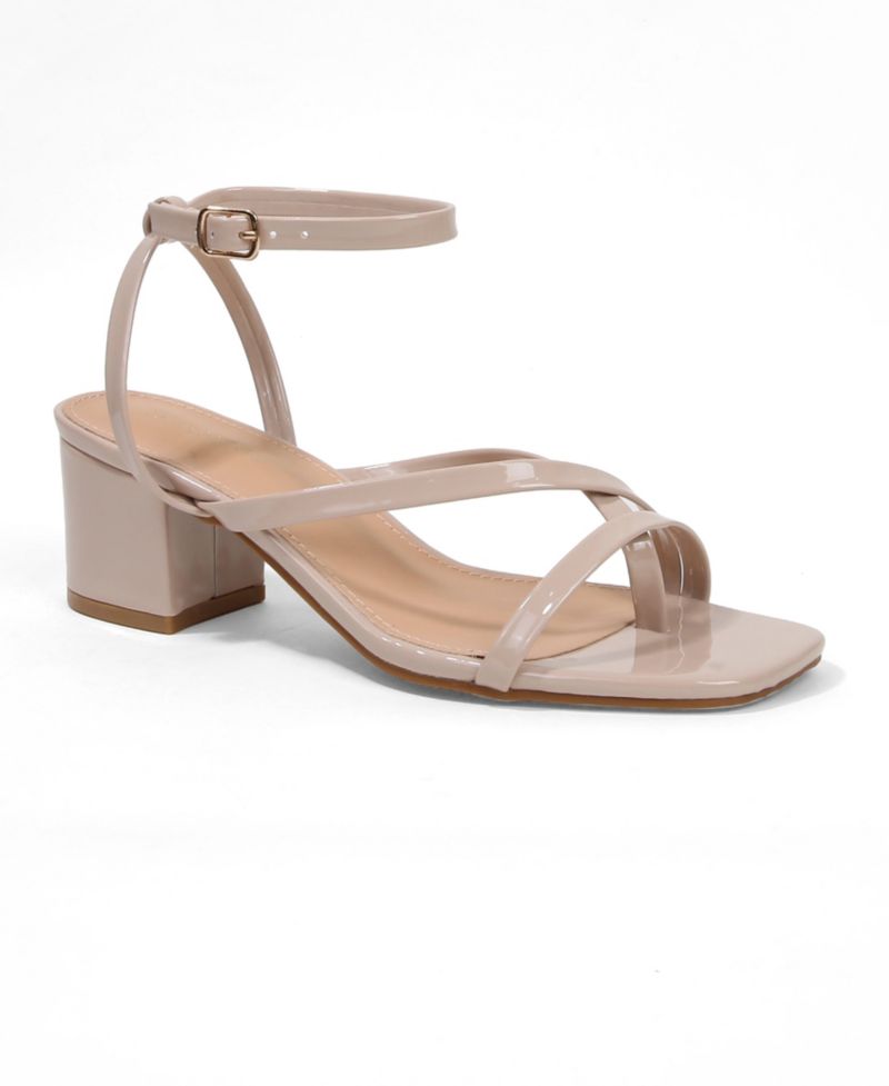 Women's Elara Minimal Thong Block Heel Sandals