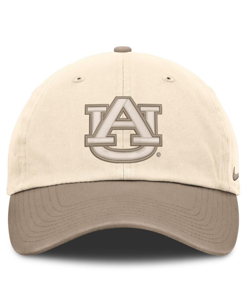Men's Natural/Khaki Auburn Tigers Two-Tone Club Adjustable Hat