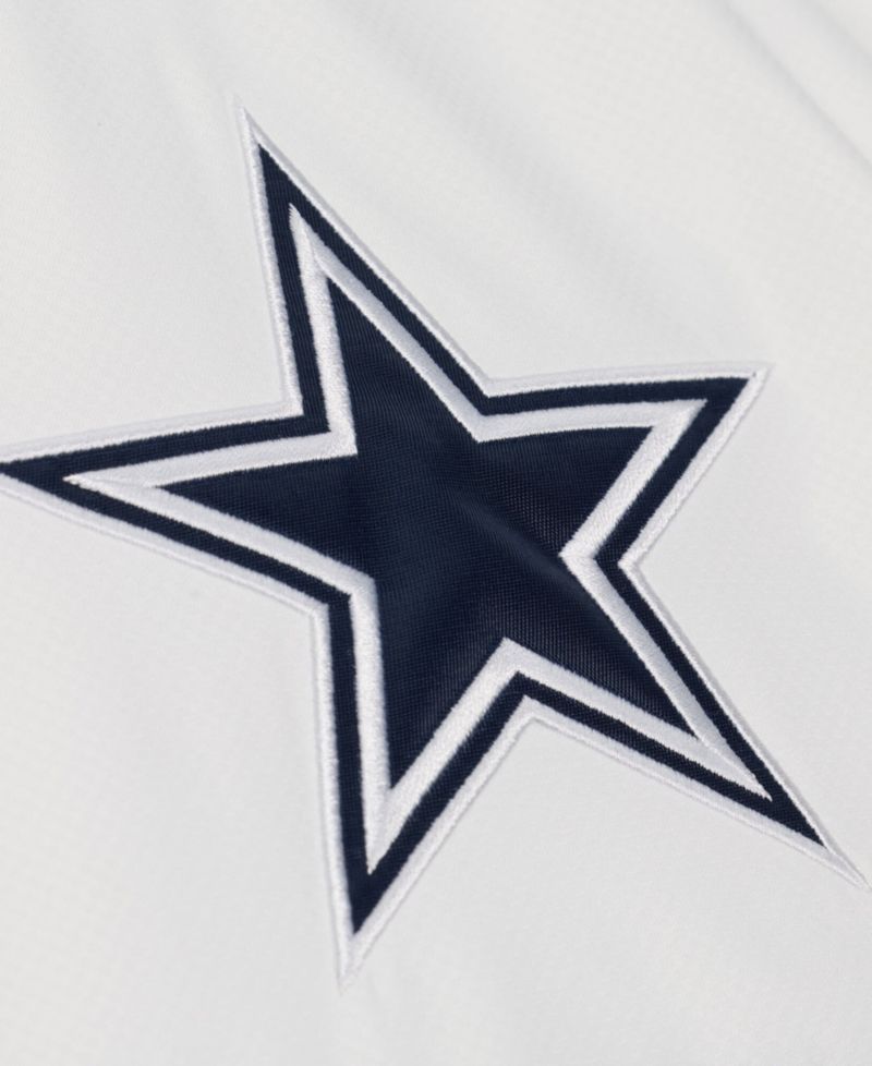 Men's Navy Dallas Cowboys Head Coach Anorak Quarter-Zip Windbreaker Jacket