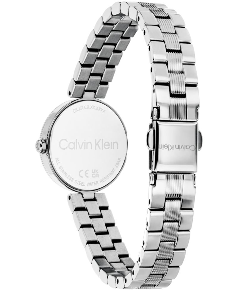 Women's Gleam Silver-Tone Stainless Steel Bracelet Watch 24mm