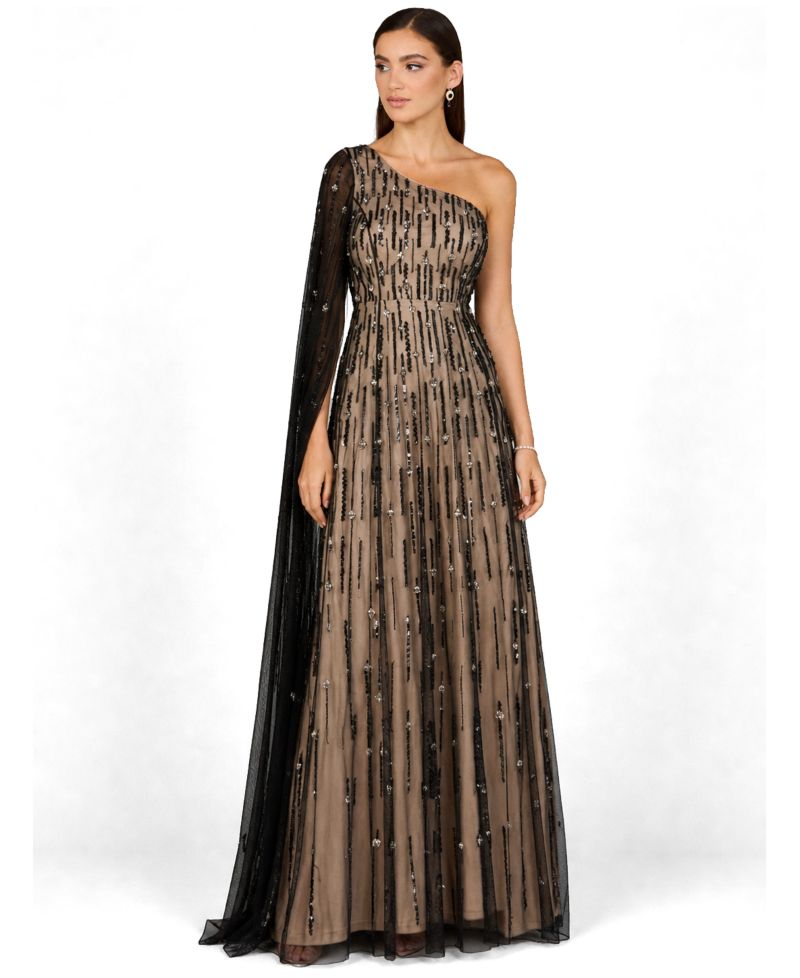 Women's One Shoulder A-Line Gown
