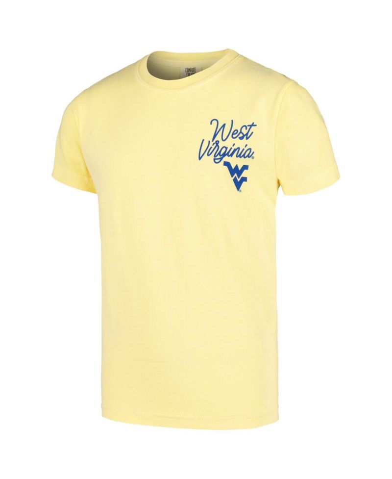 Big Boys and Girls Gold West Virginia Mountaineers Hyperlocal Comfort Colors T-Shirt