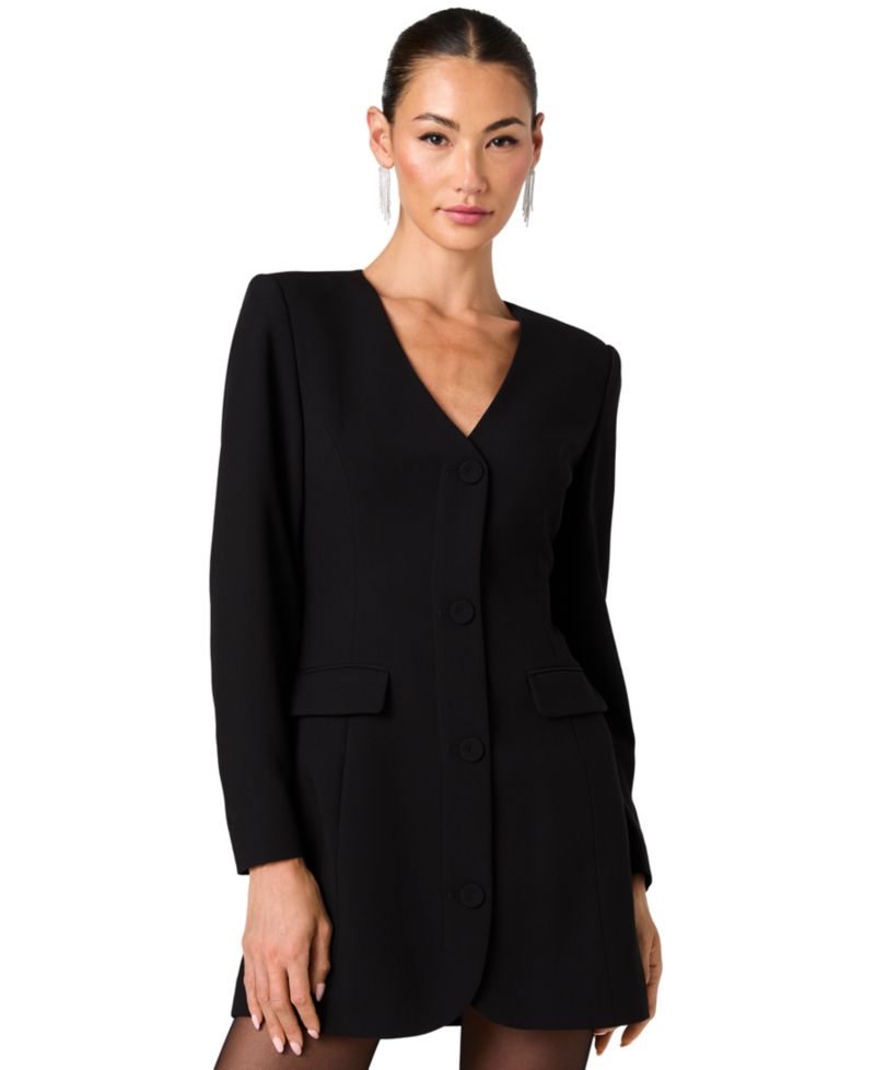 Women's Azra Mini V-Neck Long-Sleeve Dress
