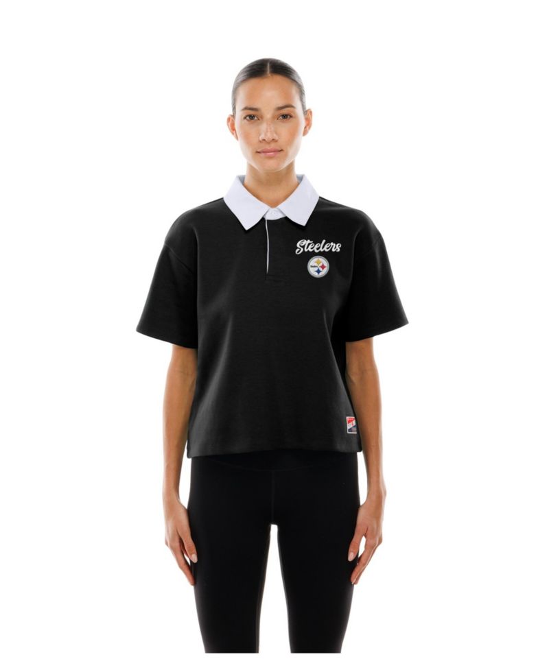 Women's Pittsburgh Steelers Boxy Cropped Polo