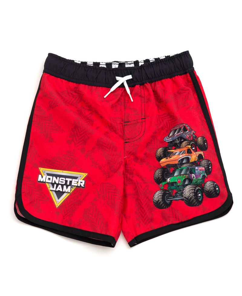 Boys Pullover Rash Guard and Swim Trunks Outfit Set