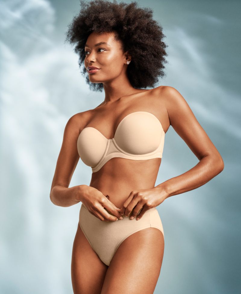 Red Carpet Full Figure Underwire Strapless Bra 854119, Up To I Cup