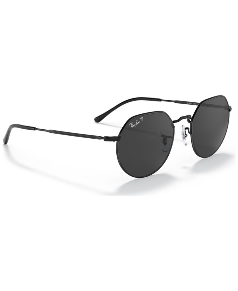 Unisex Polarized Geometric Metal Sunglasses, RB3565 JACK