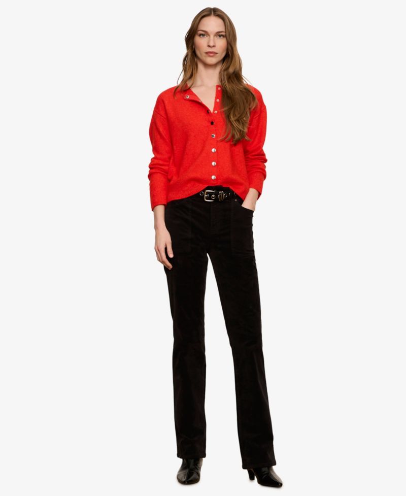 Women's Play Date High-Waisted Velvet Bootcut Pants
